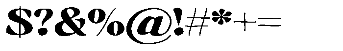 Hukela Display Expanded Narrow Font OTHER CHARS