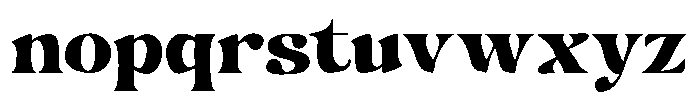 Hukela Display Expanded Narrow Font LOWERCASE