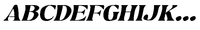Hukela Display Expanded Oblique Narrow Font UPPERCASE