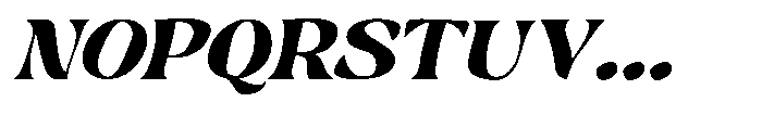 Hukela Display Expanded Oblique Narrow Font UPPERCASE