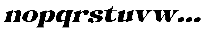 Hukela Display Expanded Oblique Font LOWERCASE