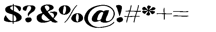 Hukela Display Expanded Font OTHER CHARS
