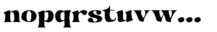 Hukela Display Expanded Font LOWERCASE
