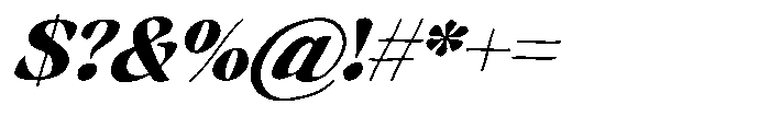 Hukela Display Italic Narrow Font OTHER CHARS