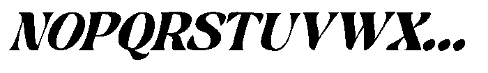 Hukela Display Italic Narrow Font UPPERCASE