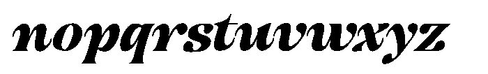 Hukela Display Italic Narrow Font LOWERCASE