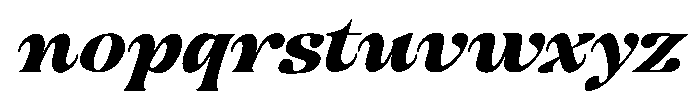 Hukela Display Italic Font LOWERCASE