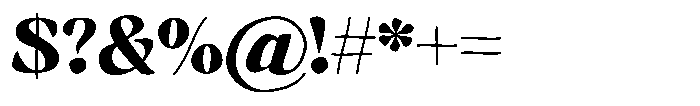Hukela Display Narrow Font OTHER CHARS