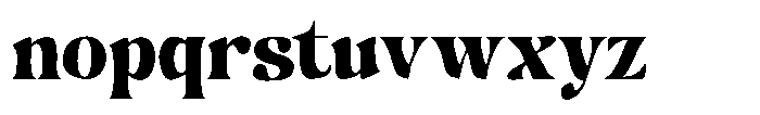 Hukela Display Narrow Font LOWERCASE