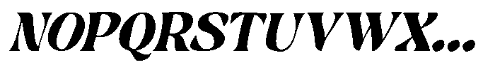 Hukela Display Oblique Narrow Font UPPERCASE