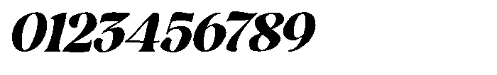 Hukela Display Oblique Font OTHER CHARS