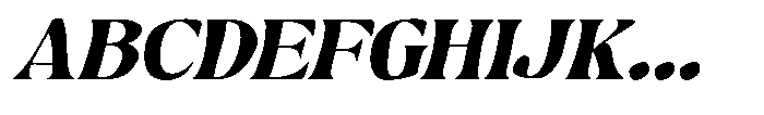 Hukela Display Oblique Font UPPERCASE