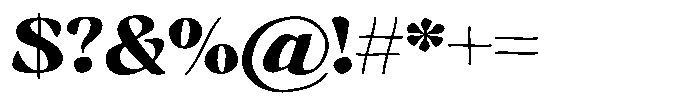 Hukela Display Regular Font OTHER CHARS