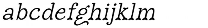 Hulbert Oblique Font LOWERCASE