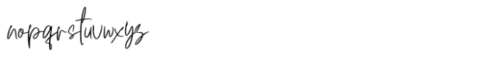 Hulya Script Font LOWERCASE