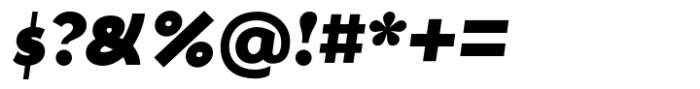 Human Sans Black Italic Font OTHER CHARS