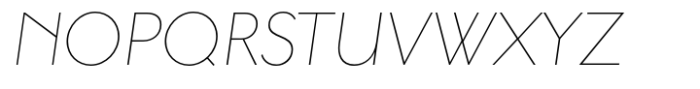 Human Sans Thin Italic Font UPPERCASE