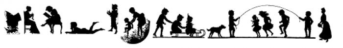 Human Silhouettes Four Font OTHER CHARS