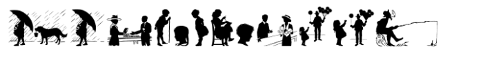 Human Silhouettes Human Silhouettes Font