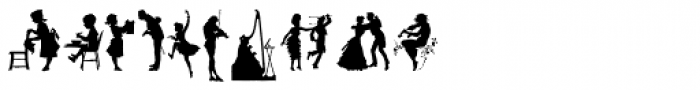 Human Silhouettes Three Font OTHER CHARS