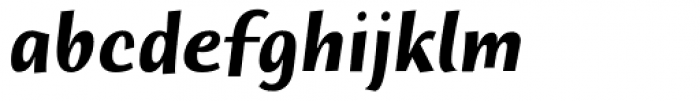Humana Sans Bold Italic Font LOWERCASE