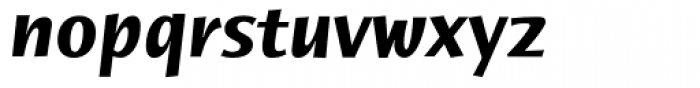 Humana Sans Bold Italic Font LOWERCASE
