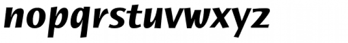 Humana Sans Pro Bold Italic Font LOWERCASE