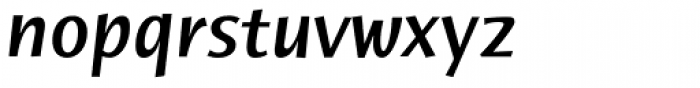 Humana Sans Pro Medium Italic Font LOWERCASE