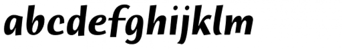 Humana Sans Std Bold Italic Font LOWERCASE