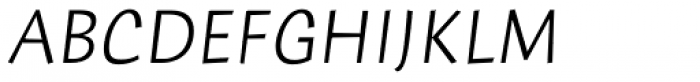 Humana Sans Std Light Italic Font UPPERCASE