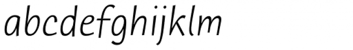 Humana Sans Std Light Italic Font LOWERCASE