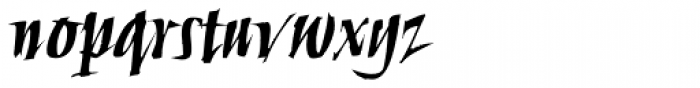 Humana Script Bold Font LOWERCASE