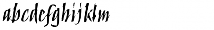 Humana Script Pro Medium Font LOWERCASE