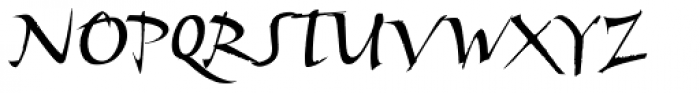 Humana Script Std Medium Font UPPERCASE