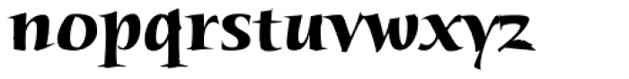 Humana Serif Bold Font LOWERCASE