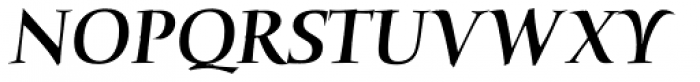 Humana Serif Medium Italic Font UPPERCASE