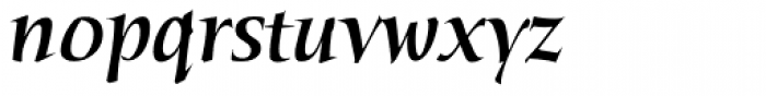 Humana Serif Medium Italic Font LOWERCASE