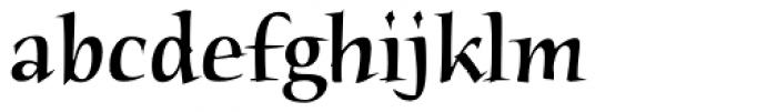 Humana Serif Medium Font LOWERCASE