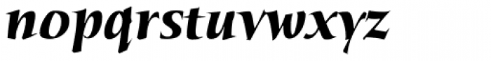 Humana Serif Pro Bold Italic Font LOWERCASE