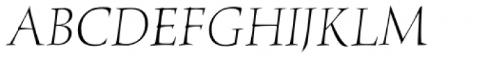 Humana Std Light Italic Font UPPERCASE