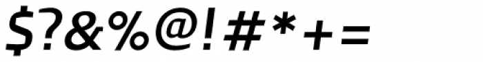 Humanex SemiBold Italic Font OTHER CHARS