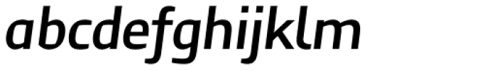 Humanex SemiBold Italic Font LOWERCASE