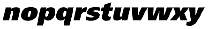 Humanist 777 ExtraBlack Italic Font LOWERCASE