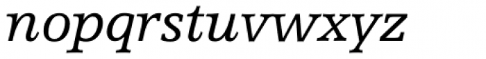 Humanist Slabserif 712 Italic Font LOWERCASE