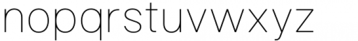 Humber Thin Font LOWERCASE