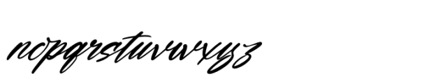 Humble Blash Italic Font LOWERCASE
