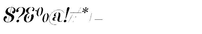 Humble Garden Italic Font OTHER CHARS
