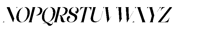 Humble Garden Italic Font UPPERCASE