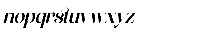 Humble Garden Italic Font LOWERCASE