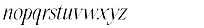 Humility Italic Font LOWERCASE